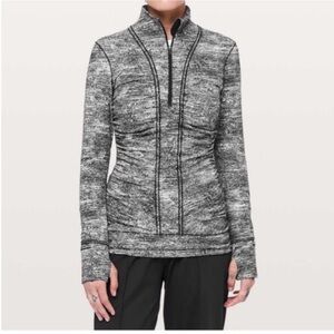 Lululemon Top Cypress Kiss 1/2 Zip Pullover Shirt size 6